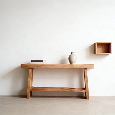 Retro Multifunctional Solid Wood Console Table