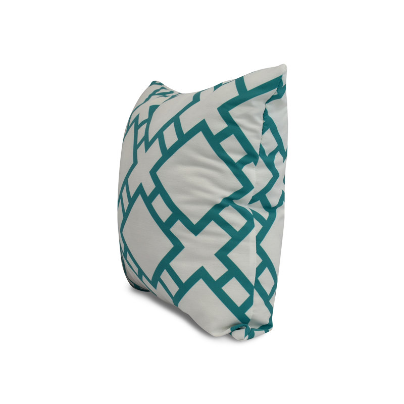 Housse et insert de coussin carré Palm Beach, Bleu sarcelle, 20 po x 20 po