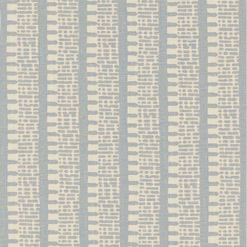 Tissu kiosque Schumacher x Veere Grenney, Bleu orpington