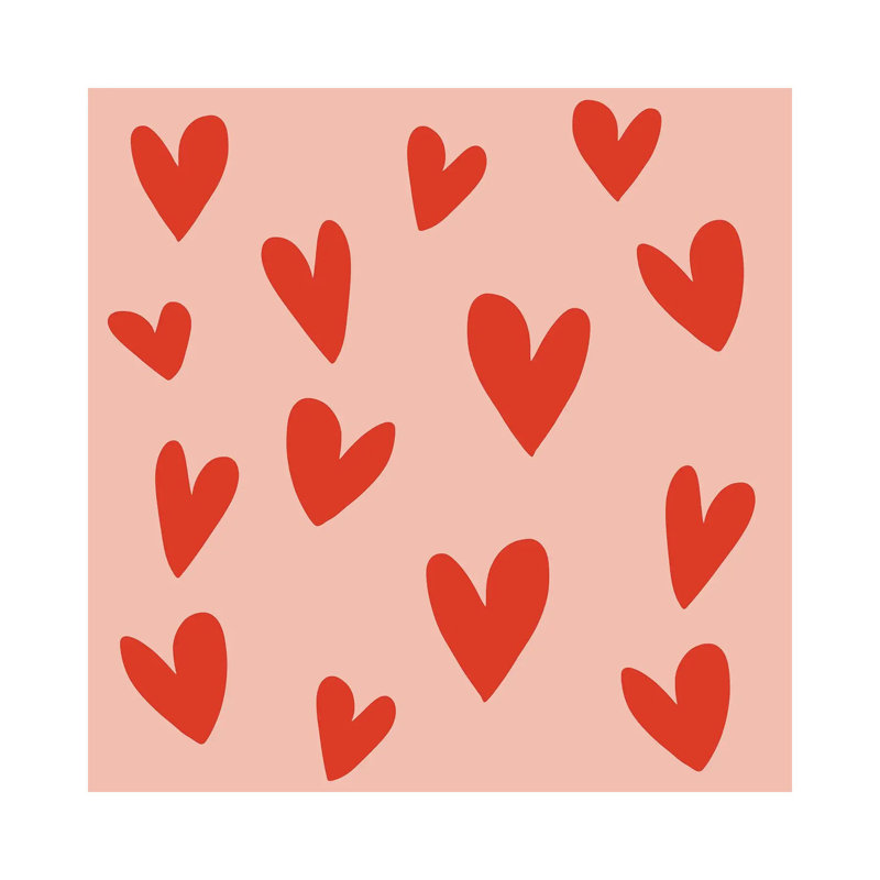 Hearts by Art Mirano - Wrapped Canvas Painting, 30.48cm H x 30.48cm W x 1.905cm W