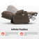 27.2'' Seat Width Dual Motor Power Recliner Lift Chair with Dual Heating, Infinite Position, Fabric Upholstered