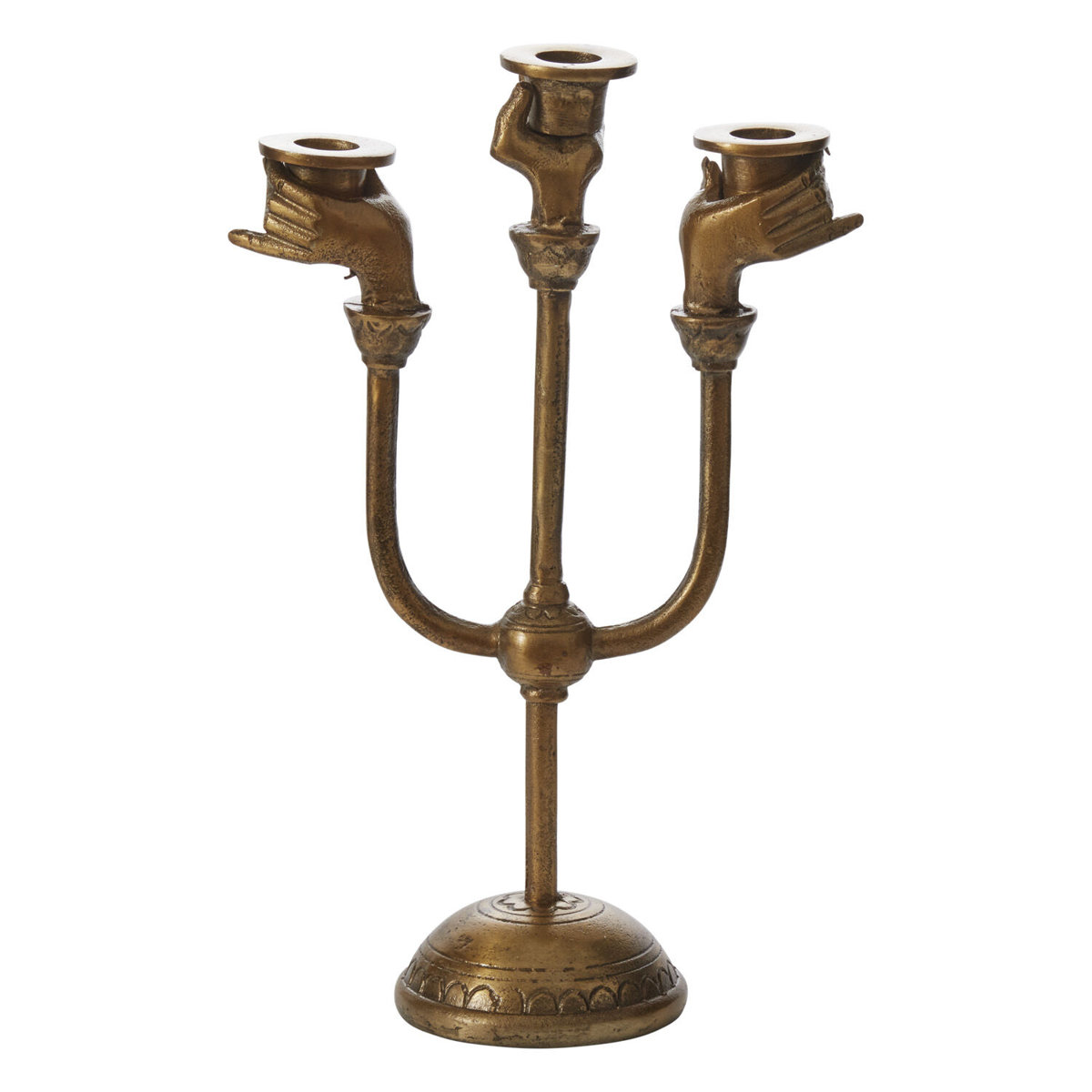 Birch Lane™ Decker Haunted Hands Candelabra 8.75"x 4"x 13" | Wayfair