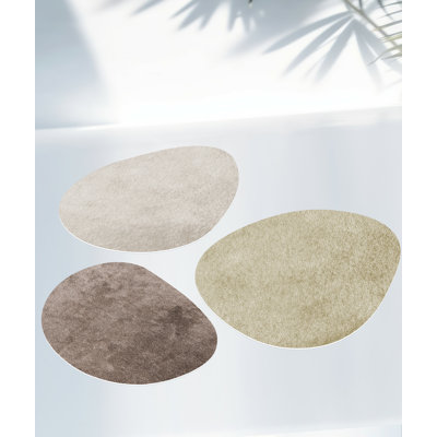 Oval Carenza Vinyl Machine Printed Area Rug