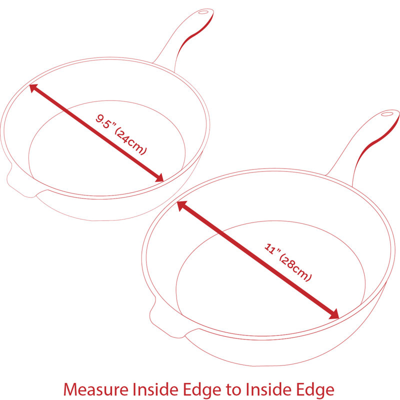 2 Piece Non-Stick Frying Pan Set