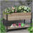 45"  Iron-wood combined growing beds with feet and storage racks