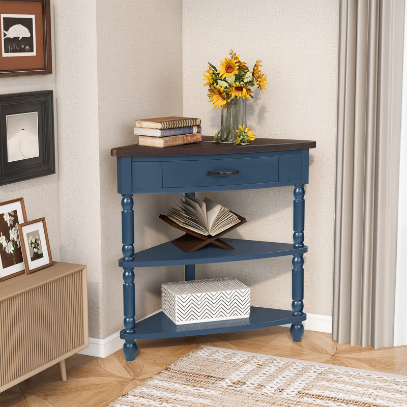 Versatile Small Triangle Corner Table with Premium Features for Various Rooms