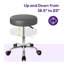 Tabouret roulant à hauteur réglable avec roulettes-132741265-132741295