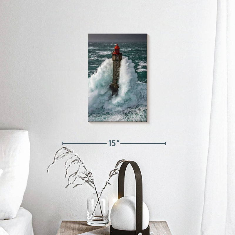 Tempête à la Jument, reproduction sur toile, H 12 po x l 8 po x P 1 po