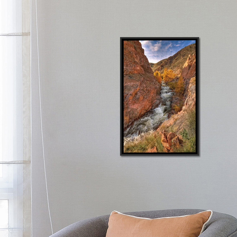 « canyon of rêves » par bill sherrell, impression sur toile tendue, H 26 po x l 18 po x P 1,5 po, Toile avec cadre noir