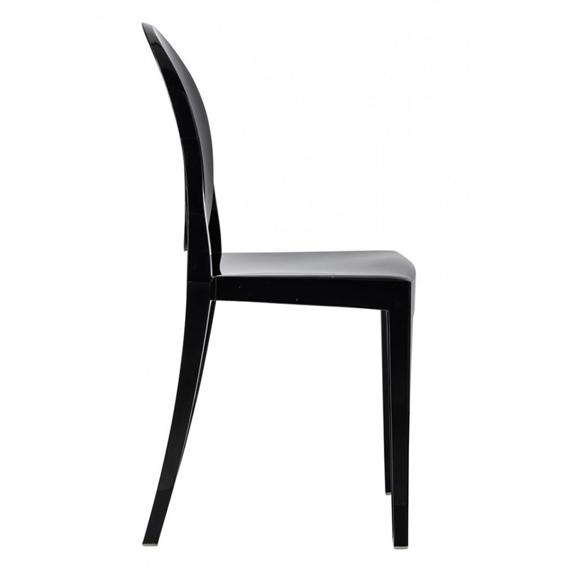 Modholic Ghost Dining Chair, Black, Black, 1