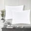 Ensemble de literie réversible blanc, polyester hypoallergénique, confort moderne pour la chambre à coucher