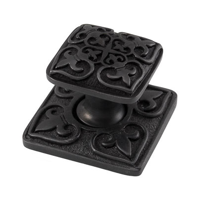 Fleur de Lis 1.62" Square Knob
