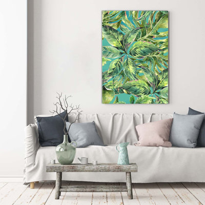 Tropical Leaves - Wrapped Canvas Print
