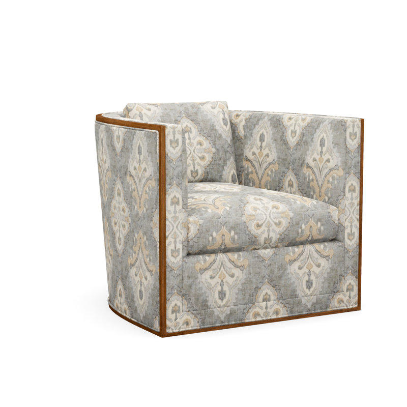 Brett Accent Chair, Cottontail Natural, Expresso