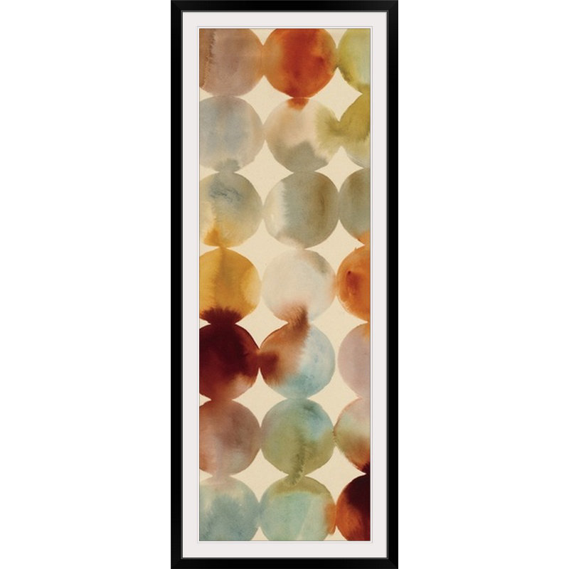 « panel i », impression Raindots, Cadre noir, H 44 po x l 20 po x P 1 po