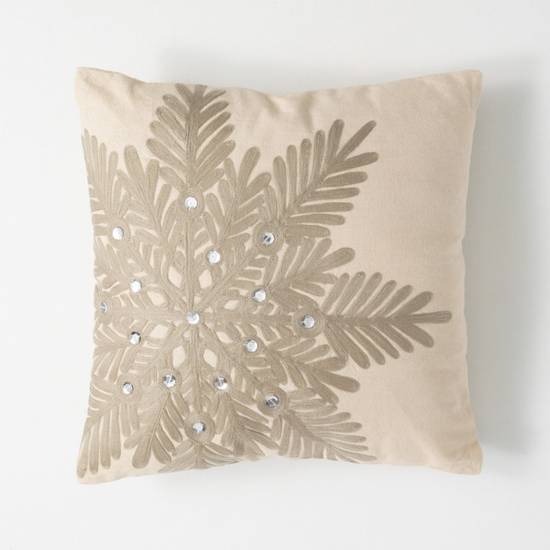 Coussin décoratif brodé Gwinnett