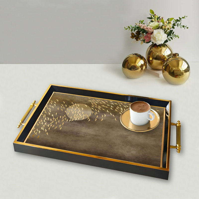 Élégant plateau en verre de 19,7 po x 11,4 po x 1,4 po | Fabrication 100% verre durable | Facile à nettoyer avec un chiffon humide | Idéal pour le service, la présentation décorative et l'organisation | Ajout élégant à la décoration intérieure