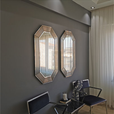 Engineered Wood Flat Wall Mirror
