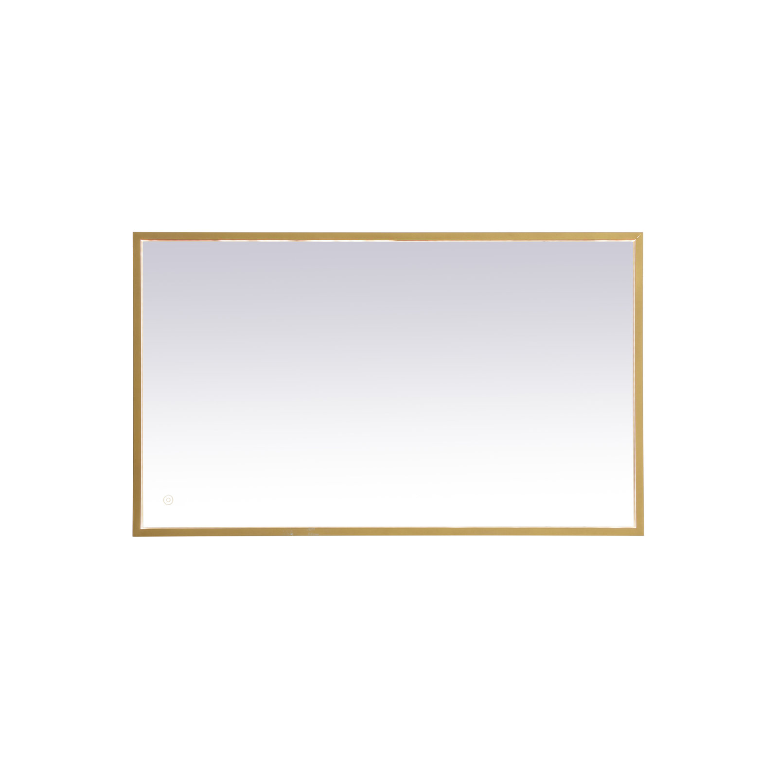 Piche Aluminum Mirror, Brass, 24" x 40"