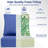 Outdoor Chair Cushions 24 x 24  x 6  Inch, Outdoor Replacement Cushion Set of 5, Back & Seat Patio Cushions for Outdoor Furniture,  Weather Resistant Patio Chair Cushions with Removable Cover and Straps, Navy Blue-1860420464