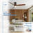 Kemp 52'' 3 -Blade LED Flush Mount Ceiling Fan with Remote Control and Light Kit Included-166947615