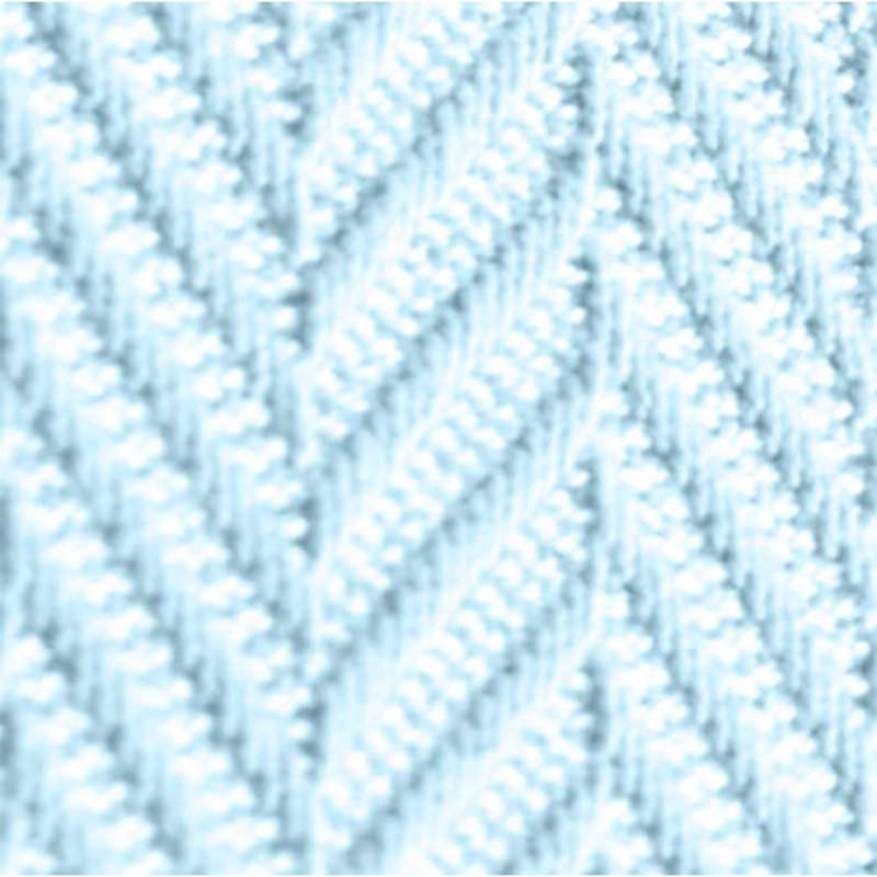Couverture 100% coton à chevrons Threadmill, Light Blue, Twin (68" x 92")