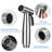 Elongated Hand Held Bidet with Faucet
