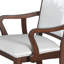 Chaise avec accoudoirs rembourrée Geller Goodell
