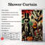 Graphic Halloween - 1 Piece Standard Shower Curtain-992913706