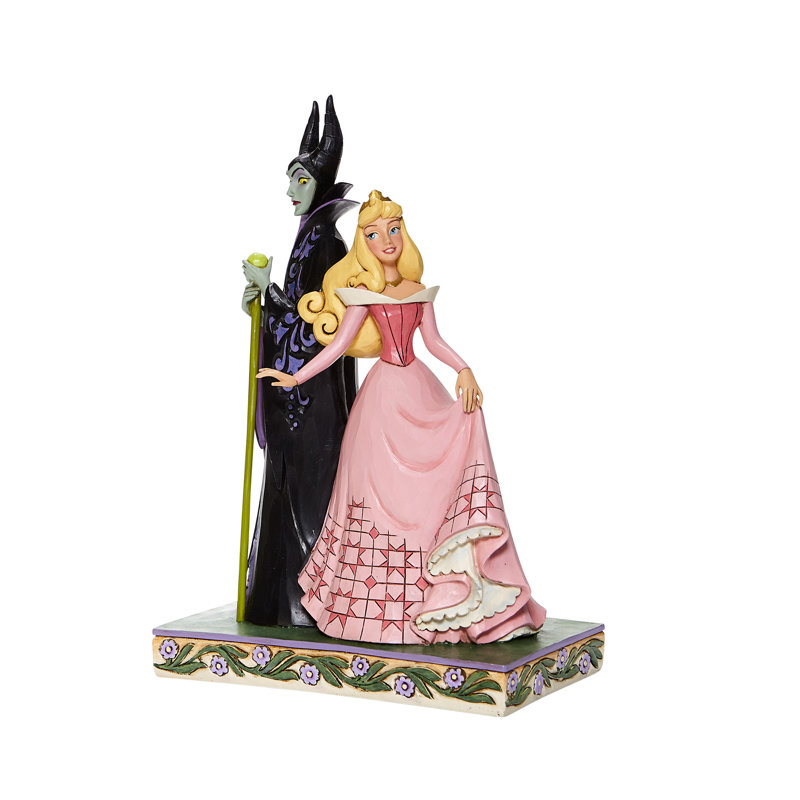 Figurine aurore et maléfique 9 po H Disney Shore