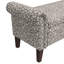 Storage - Easy Assembly, Floral Fabric, Spacious Classic Storage, Rolled Arm Detail