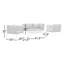 Ensemble de canapé modulaire d'extérieur en aluminium 5 pièces Harmony-1853197881
