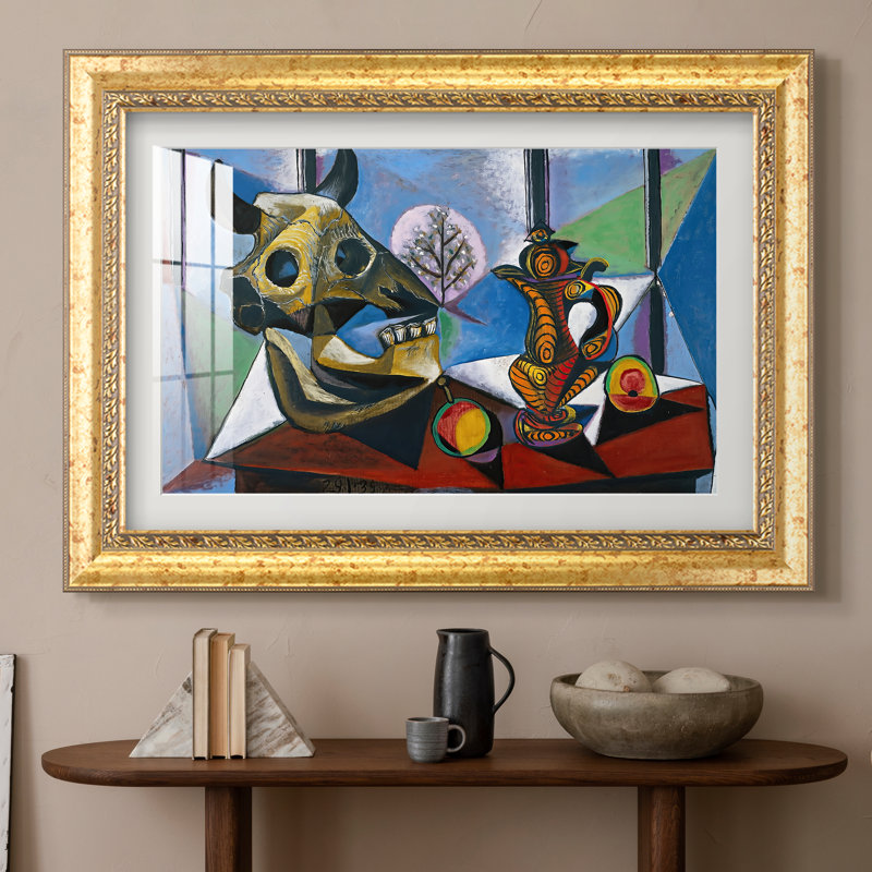 Nature morte au crâne de taureau, 1939 - Pablo Picasso - Reproduction encadrée sur mesure, 20x28 INNER SIZE