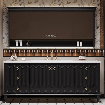 American retro-style bathroom cabinet