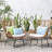 Modern Patio Chair With Cushions And Steel Base - Beige + Brown Outdoor Water- &