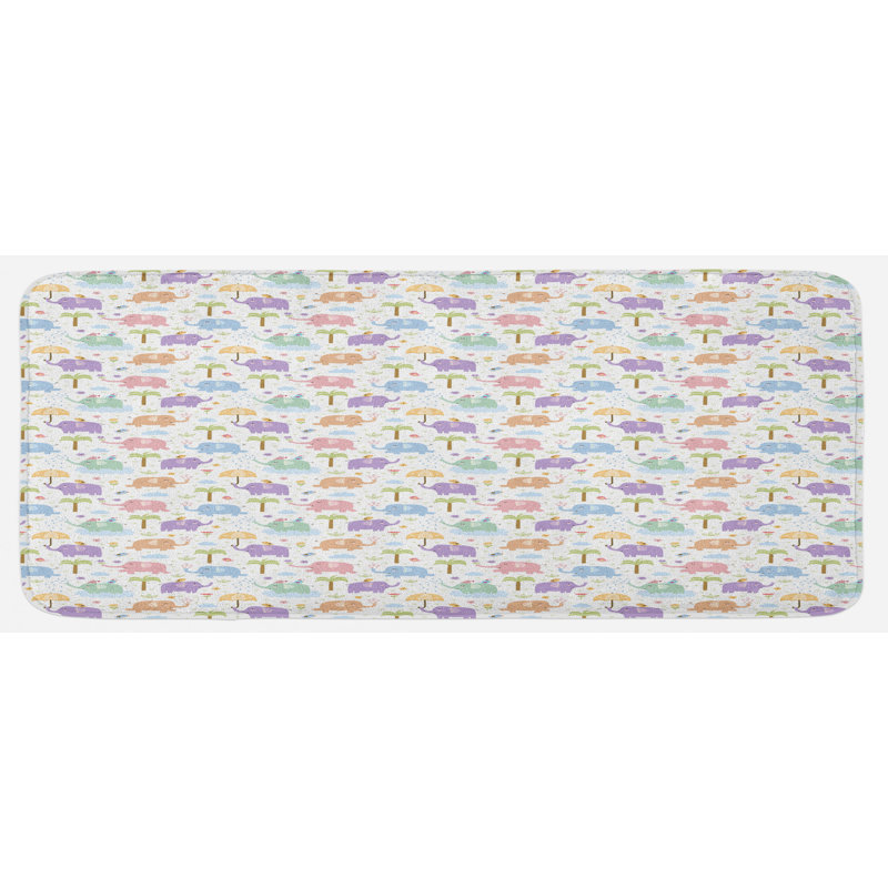 Tapis de cuisine éléphant