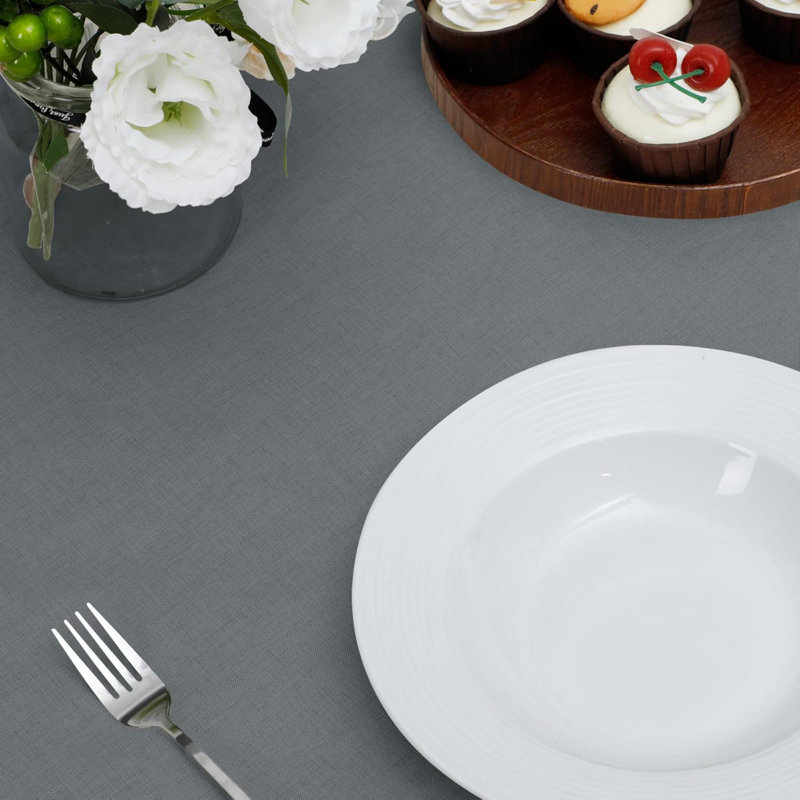 Waterproof Spill-Proof Tablecloth Stain Resistant Rectangle Table Cloth Wrinkle Free Decorative Fabric For Kitchen, Dining, Party, Weddings, Restaurants