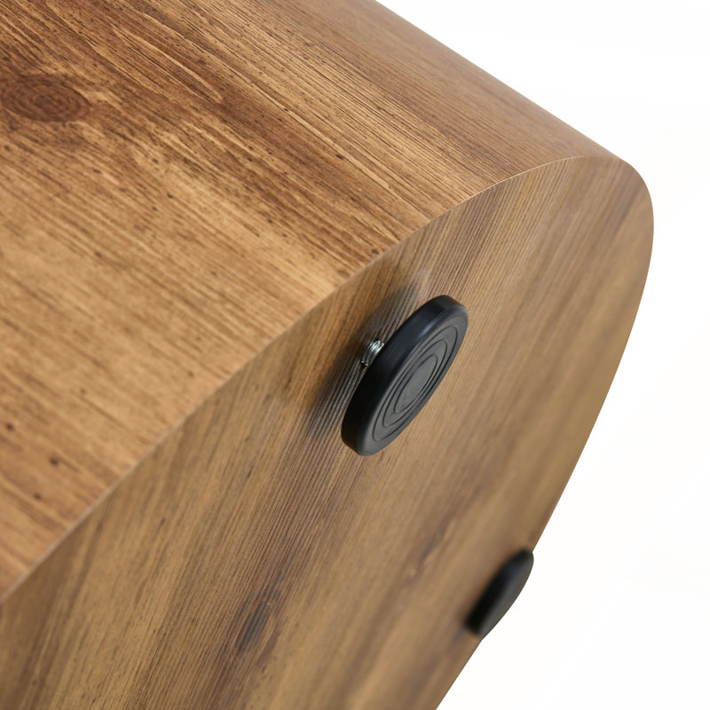 Table cylindrique polyvalente avec motif à motifs pour des utilisations multiples pour le café, la salle à manger et les espaces de travail.