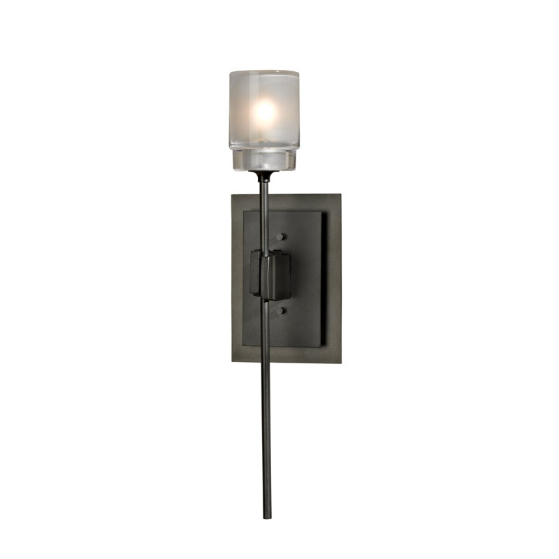 Luminaire mural 1 lumière Echo, Fumée foncée