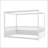 Full Size Canopy Bed Frame With Guardrails-819576874-819576875