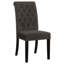 Chaises d'appoint capitonnées (ensemble de 2)-872587049