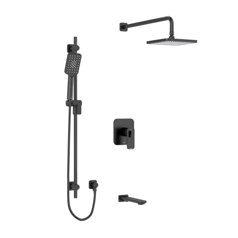 Garniture de douche 1345, Noir