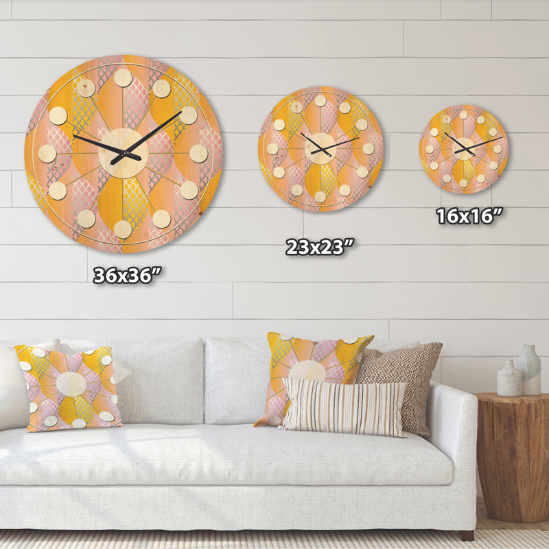 Horloge murale géométrique, Grand
