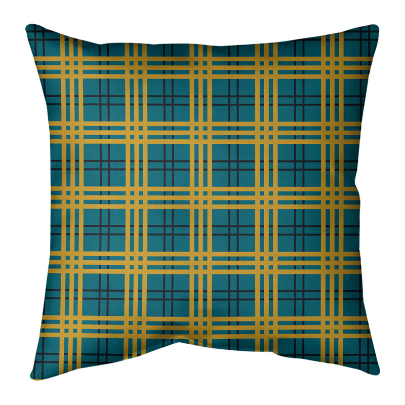 Coussin Los Angeles, 18" x 18", Vert Jacksonville, Polyester/ Bourre en polyester