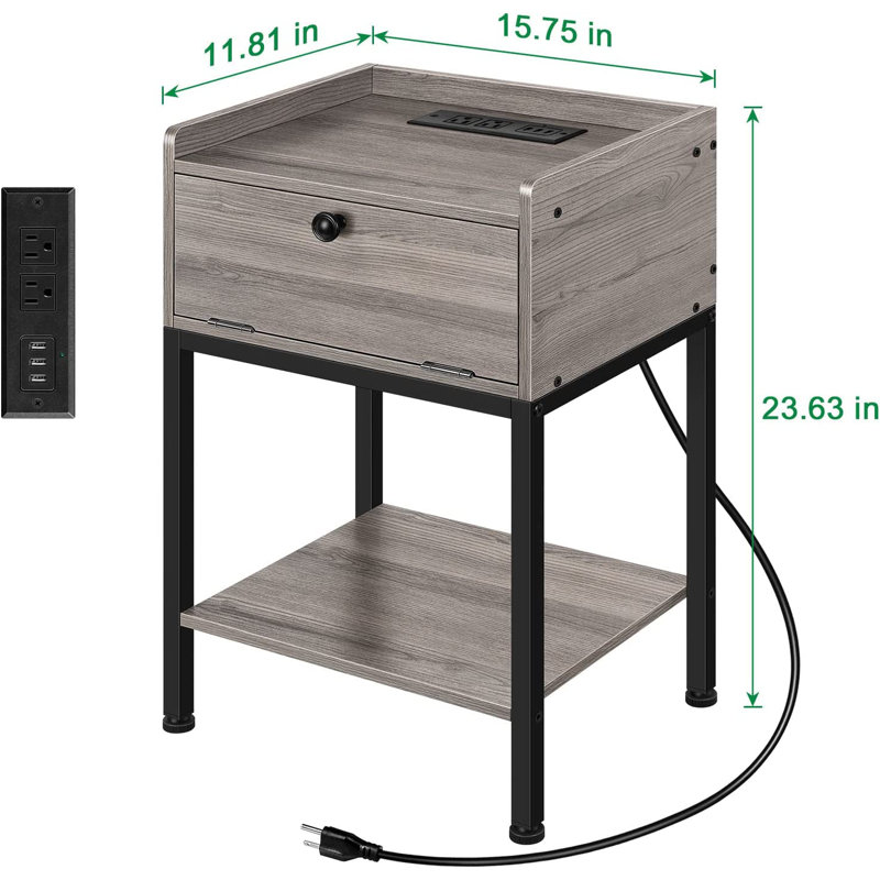 Arnae 15.75'' W Nightstand