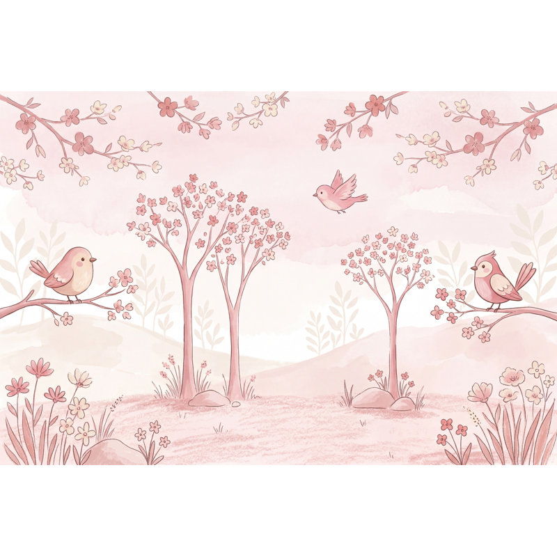 Murale Blossom Trees, Non tissé, 200 po x 120 po