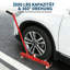 Chariot élévateur à pneus à capacité réglable de 330 lb avec roulettes pivotantes à 360 ° et poignée antidérapante, chariot à roues à largeur réglable de 12 à 24 po pour changer et déplacer les pneus de VUS, de camions, de VTT, de véhicules récréatifs et de remorques-133093383
