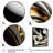 Gold Black And White Stained Glass I - Abstract Spirals Canvas Print Wall Art-87394744-119283667-87394739