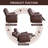 85'' Wide Modern Upholstered Genuine Leather Manual Reclining Sofa With Pillow Top Arm