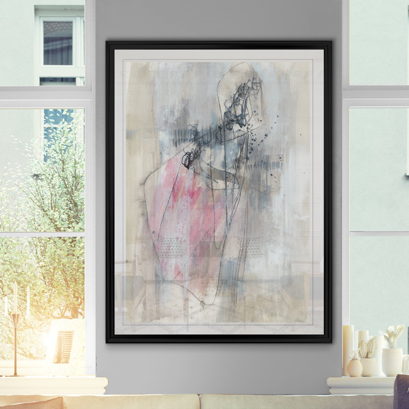 Eleesha tenant le temps II - impression sur toile tendue, Cadre noir, H 30,5 po x l 42,5 po x P 1,5 po